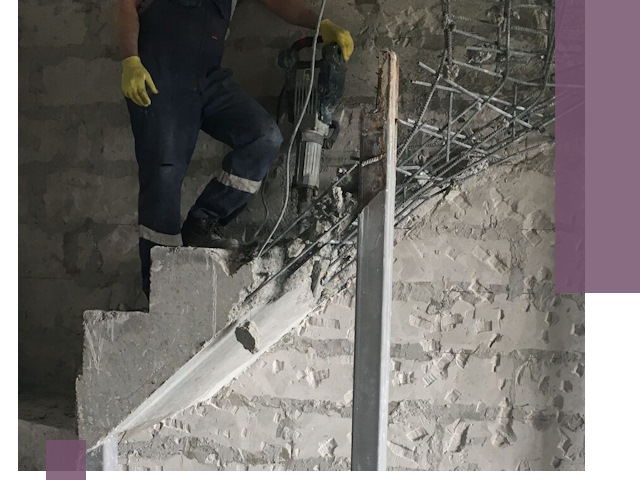 Демонтаж металлических и бетонных лестниц в Невинномысске