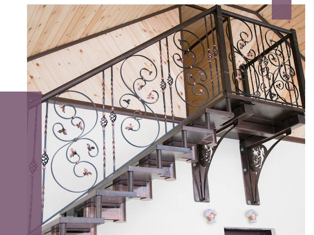 Кованые лестницы в Невинномысске от 79786 руб. под ключ