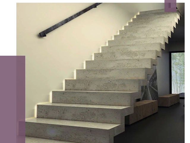 Облицовка бетонных лестниц в Невинномысске от 4603 руб/м2