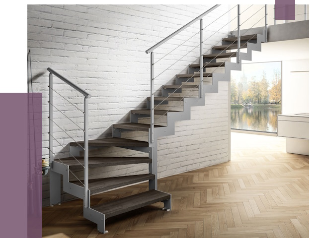 Г-образные лестницы под ключ в Невинномысске от 37080 руб. | ПРОЛЁТ-Нвн