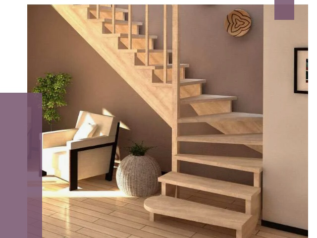 Изготовление Г-образных лестниц в Невинномысске от 18924 руб. 