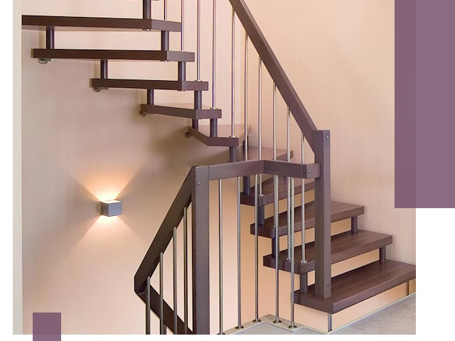 Изготовление лестниц на больцах в Невинномысске под ключ