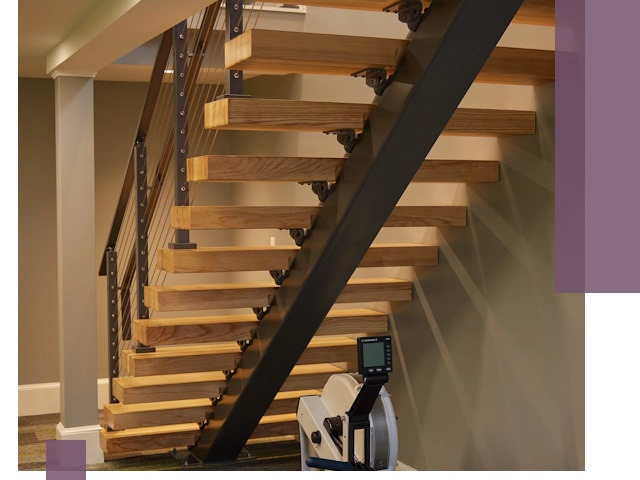 Лестницы на монокосоурах под ключ в Невинномысске - изготовление и монтаж