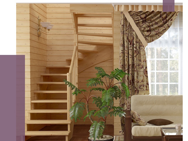 Лестницы для дачи в Невинномысске от 75950 руб.  | ПРОЛЁТ-Нвн