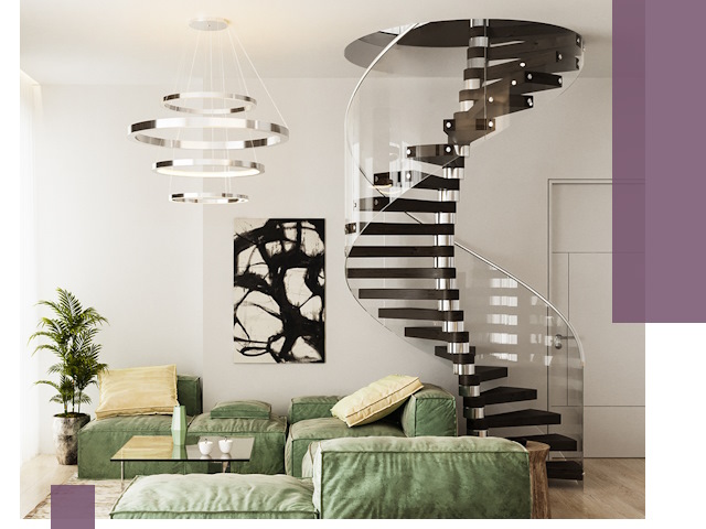 Лестницы для двухуровневой квартиры в Невинномысске — изготовление и монтаж