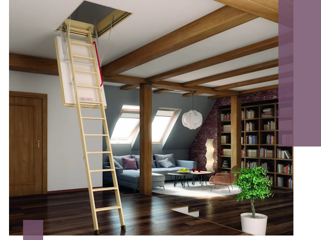 Чердачные лестницы под ключ в Невинномысске: изготовление и монтаж