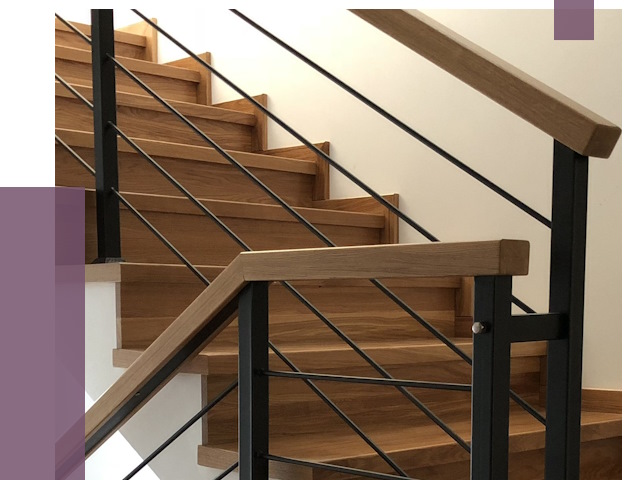 Обшивка металлической лестницы деревом в Невинномысске от 4347 руб.