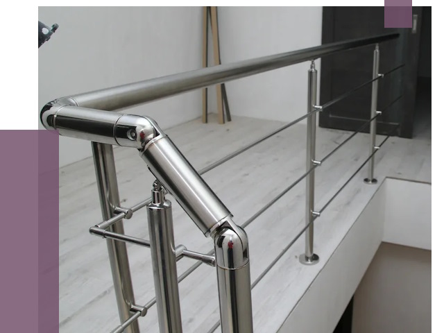 Перила из нержавеющей стали в Невинномысске от 9002 руб. под ключ | ПРОЛЁТ-Нвн