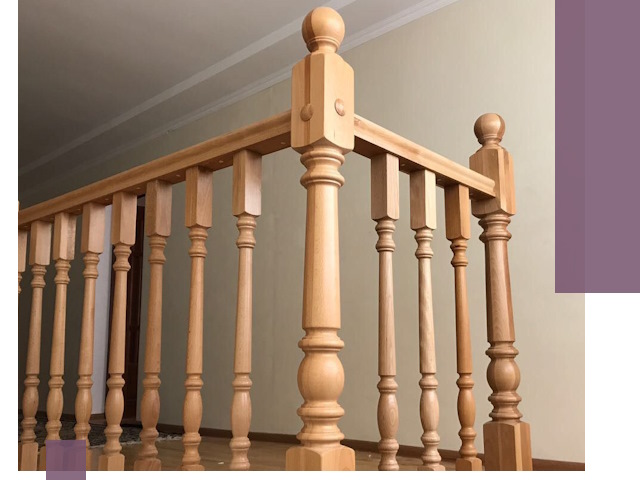 Деревянные перила на заказ в Невинномысске: монтаж и изготовление