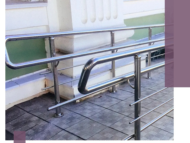 Ограждения пандусов из металла и нержавейки в Невинномысске