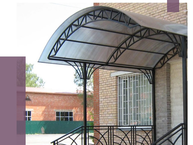 Металлические навесы и козырьки в Невинномысске от 12786 руб.