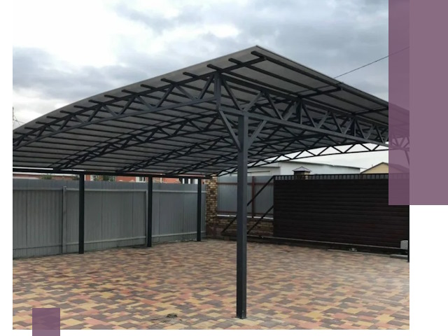 Недорогие навесы под ключ в Невинномысске — изготовление и монтаж