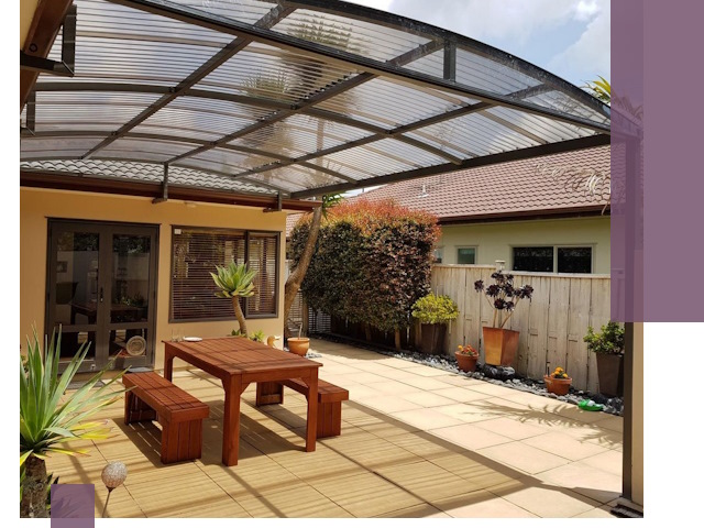 Навесы во двор под ключ в Невинномысске — изготовление и монтаж