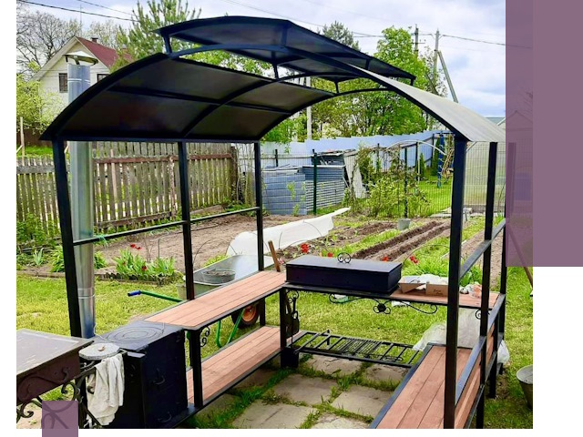 Навесы для барбекю в Невинномысске: изготовление, монтаж и демонтаж