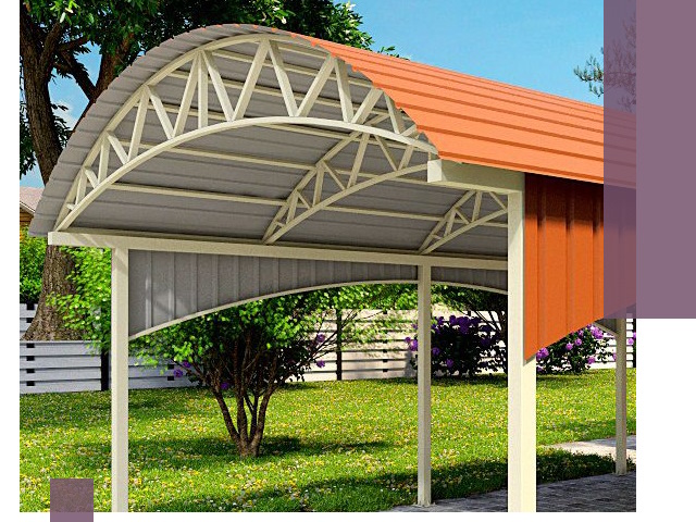 Навесы из профнастила под ключ в Невинномысске — установка и монтаж