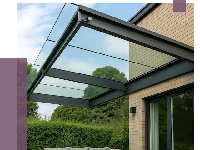 Стеклянные навесы и козырьки в Невинномысске от 12275 руб.