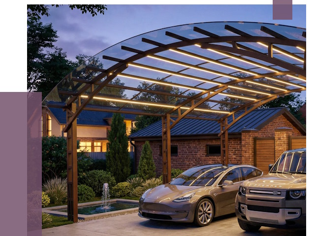 Металлические навесы в Невинномысске от 12684 руб. под ключ — ПРОЛЁТ-Нвн