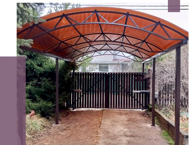 Арочные навесы в Невинномысске от 12735 руб. — изготовление и монтаж | ПРОЛЁТ-Нвн