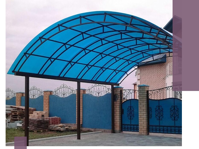 Арочные навесы под ключ в Невинномысске — изготовление и монтаж