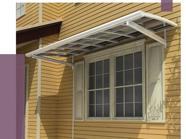 Козырьки над окнами в Невинномысске от 7621 руб. — монтаж, покупки | ПРОЛЁТ-Нвн