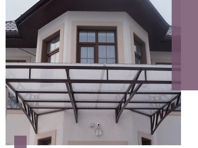 Козырьки из поликарбоната под ключ в Невинномысске