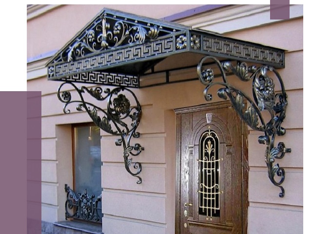 Кованые козырьки в Невинномысске под ключ от 12735 руб. — ПРОЛЁТ