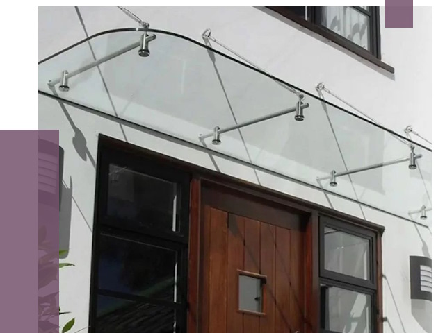 Стеклянные козырьки в Невинномысске от 18924 руб. | ПРОЛЁТ-Нвн