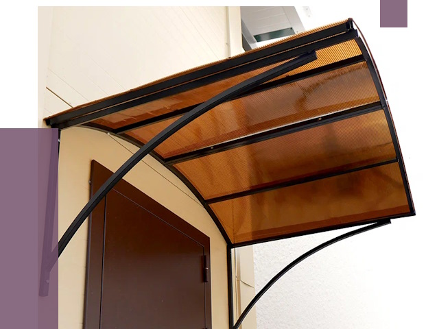 Недорогие козырьки в Невинномысске от 7590 руб.  | ПРОЛЁТ-Нвн