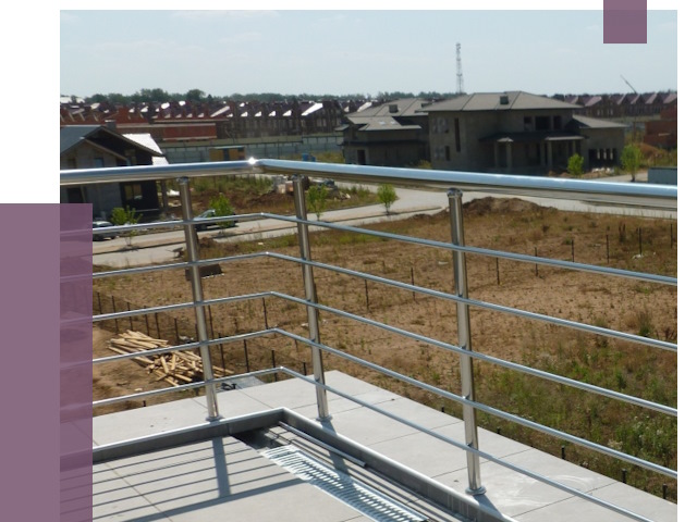 Парапеты из нержавеющей стали в Невинномысске от 7979 руб. за м² | ПРОЛЁТ-Нвн