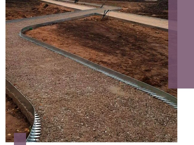 Металлические бордюры под ключ в Невинномысске — изготовление и монтаж