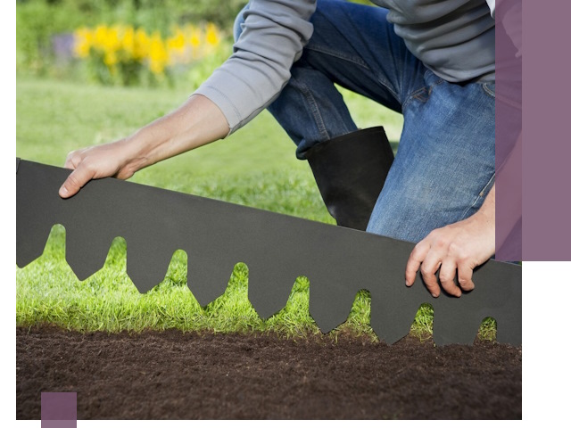 Металлические бордюры для газона в Невинномысске — изготовление и монтаж