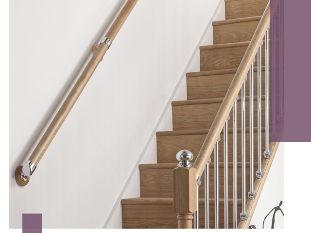 Пристенные поручни из стали и нержавейки под монтаж в Невинномысске